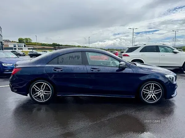 Used Mercedes CLA220 AMG line 177 HP (130 kW) 2018 Blue Sedan