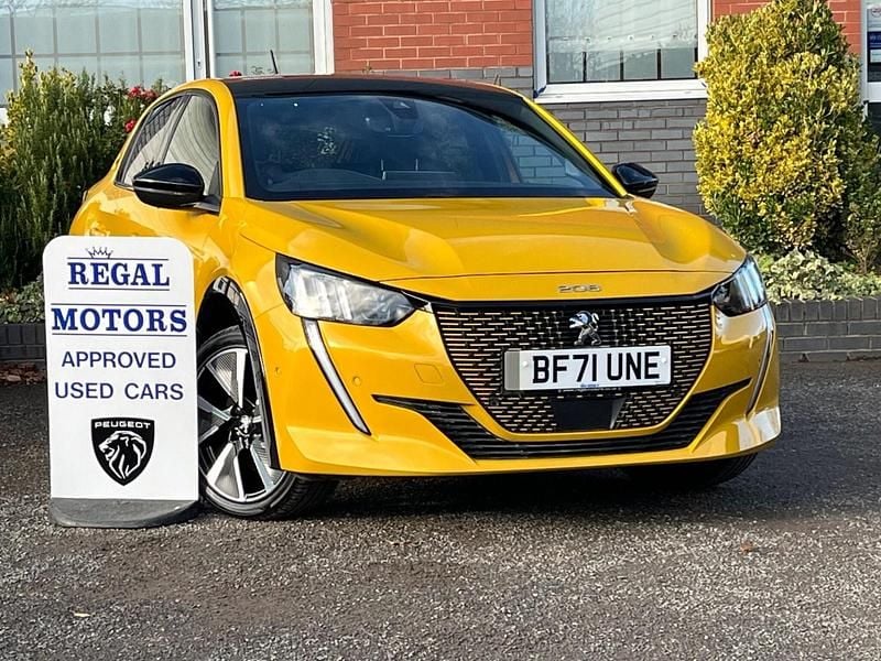 Used Peugeot e-208 GTi 100 kW (136 HP) 2021 Yellow Hatchback