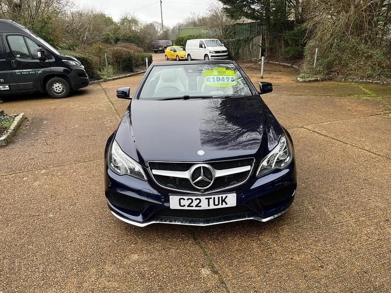 Used Mercedes E350 AMG line 2016 Blue Cabriolet