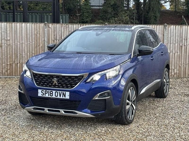 Blue Used 2018 Peugeot 3008 Premium Hatchback | £10,800 (Good price) - Image 1/4