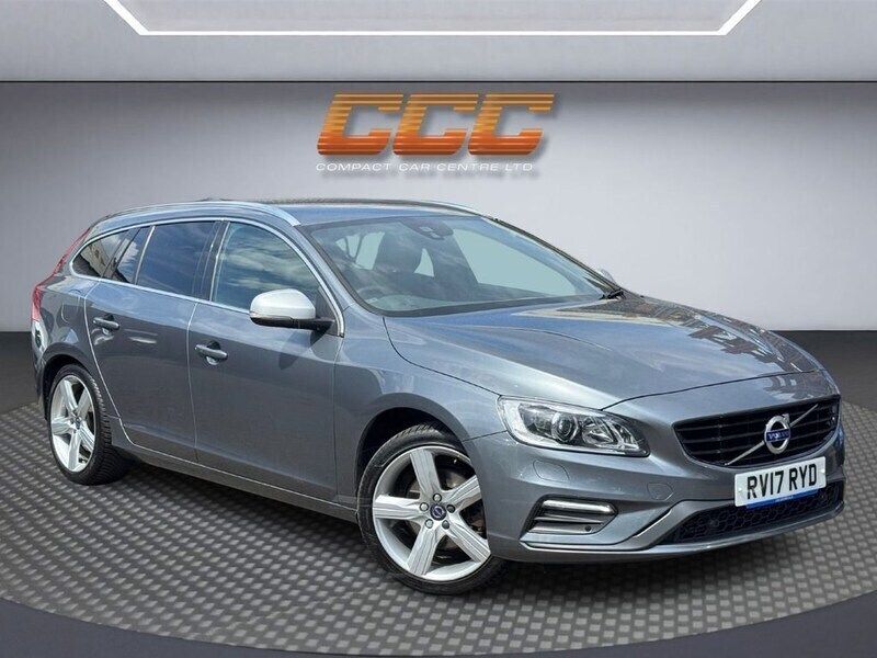 Grey Used 2017 Volvo V60 R-Design Estate | £12,990 (Fair price) - Image 1/2