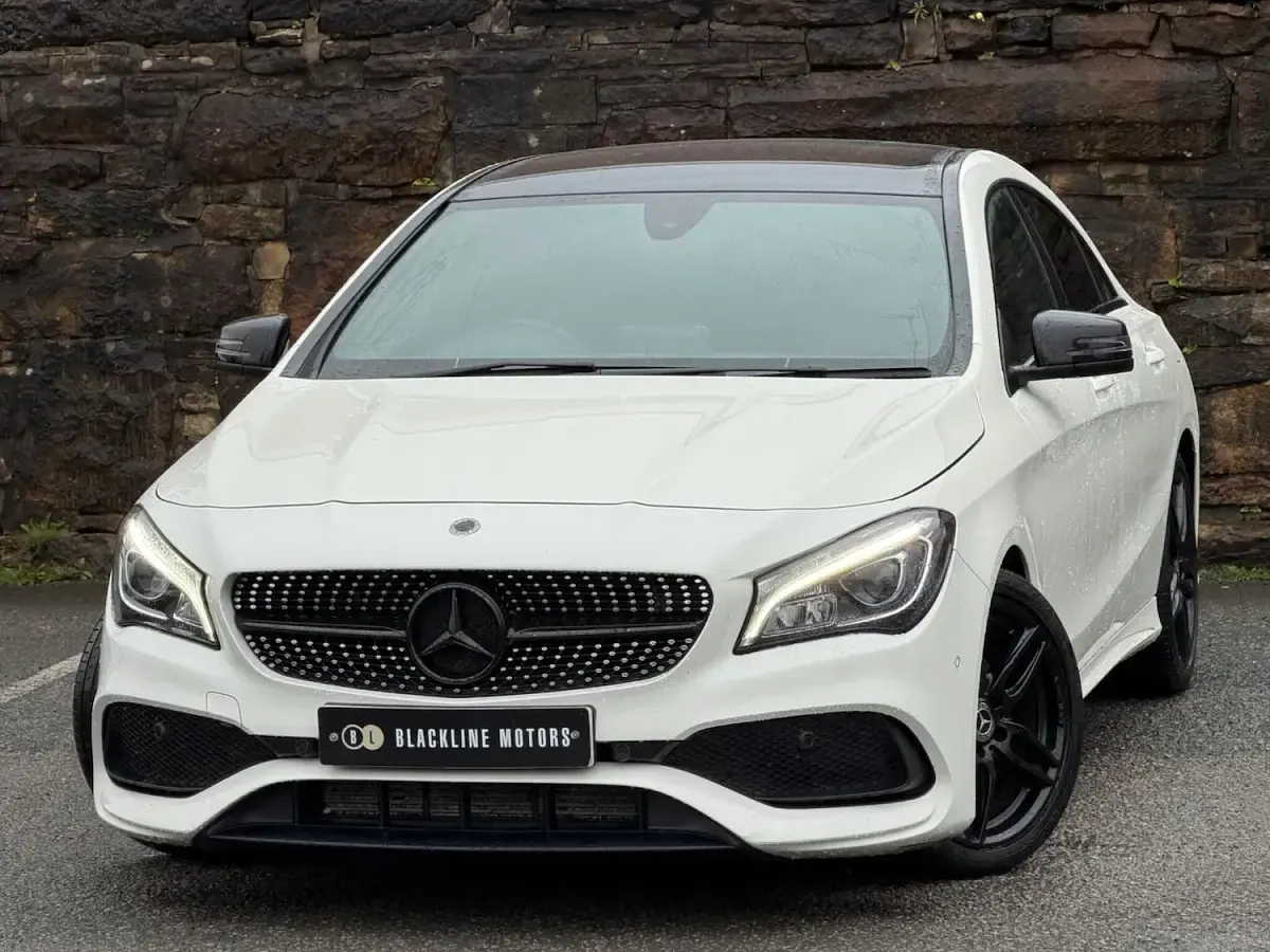 Used Mercedes CLA180 AMG line 122 HP (89 kW) 2017 White Sedan