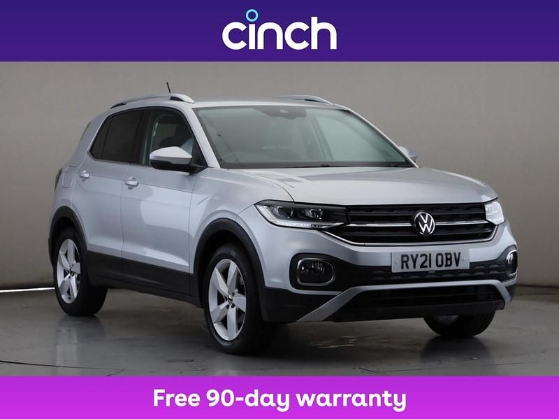 Silver Used 2021 VW T-Cross SEL SUV | £13,679 (Fair price) - Image 1/3