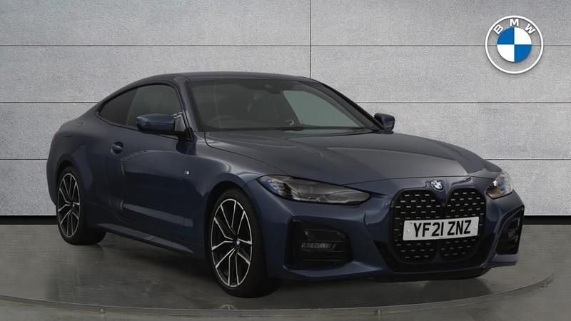 Blue Used 2021 BMW 420 M Sport Coupe | £26,885 (A bit pricey) - Image 1/4