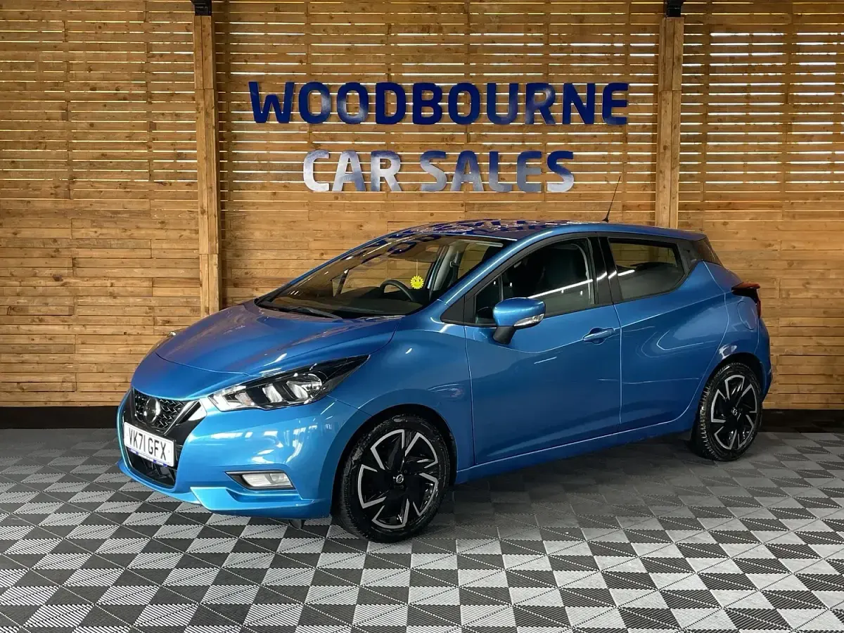 Used Nissan Micra Acenta 92 HP (67 kW) 2021 Blue Hatchback