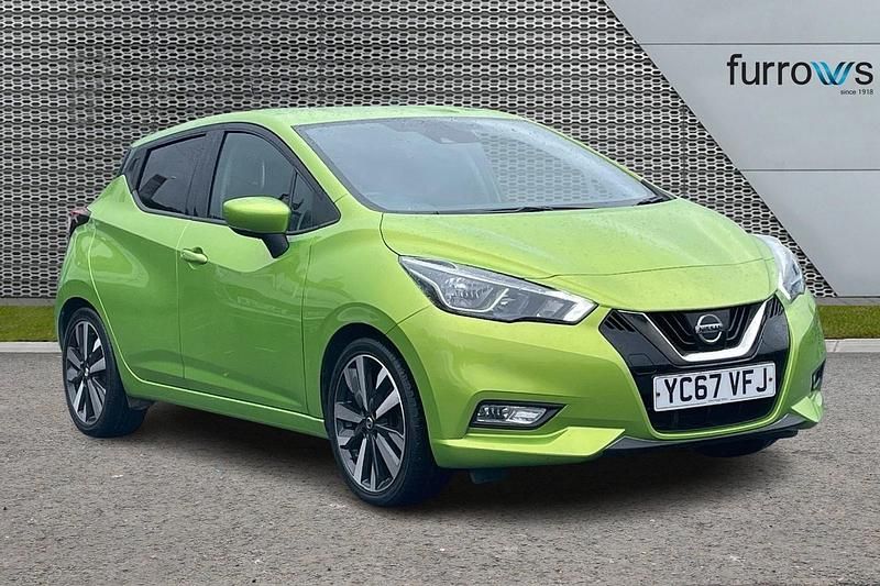 Green Used 2017 Nissan Micra Tekna Hatchback | £6,690 (A bit pricey) - Image 1/4