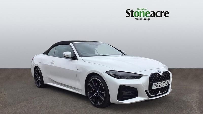 White Used 2022 BMW 420 M Sport Cabriolet | £28,500 (Fair price) - Image 1/4