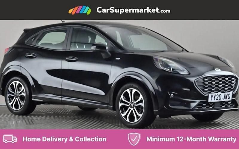 Black Used 2020 Ford Puma Gen-E ST-Line Hatchback | £13,197 (Fair price) - Image 1/4