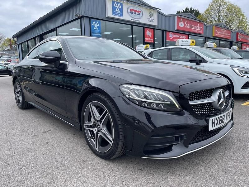 Usado Mercedes C220 AMG line 2018 Preto Coupé