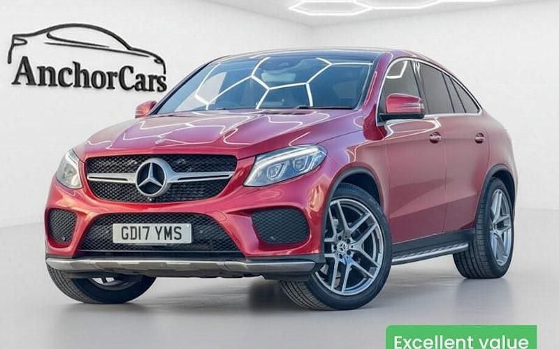 Used Mercedes GLE350 AMG Line Premium Plus 258 HP (189 kW) 2017 Red Coupe