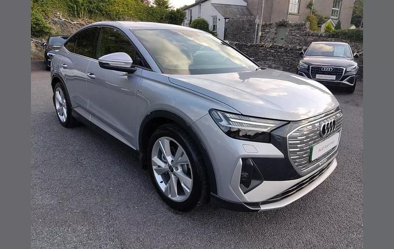 Silver Used 2025 Audi Q4 Sportback e-tron S-Line SUV | £32,495 - Image 1/4