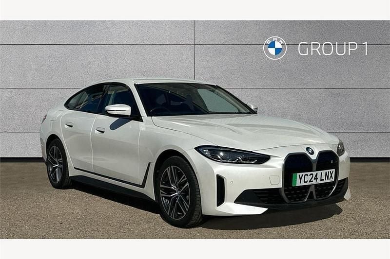 White Used 2024 BMW i4 Sport Line Sedan | £33,495 (Good price) - Image 1/4