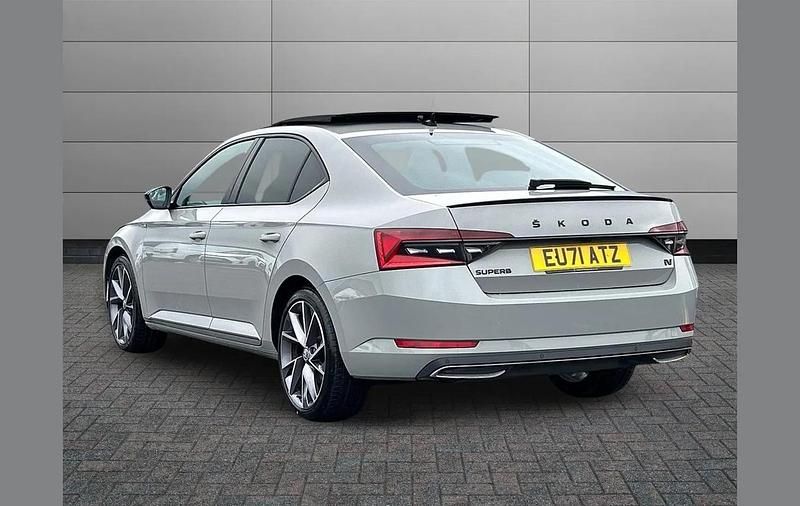 Used Skoda Superb SportlinePlus 214 HP (157 kW) 2021 Grey Hatchback