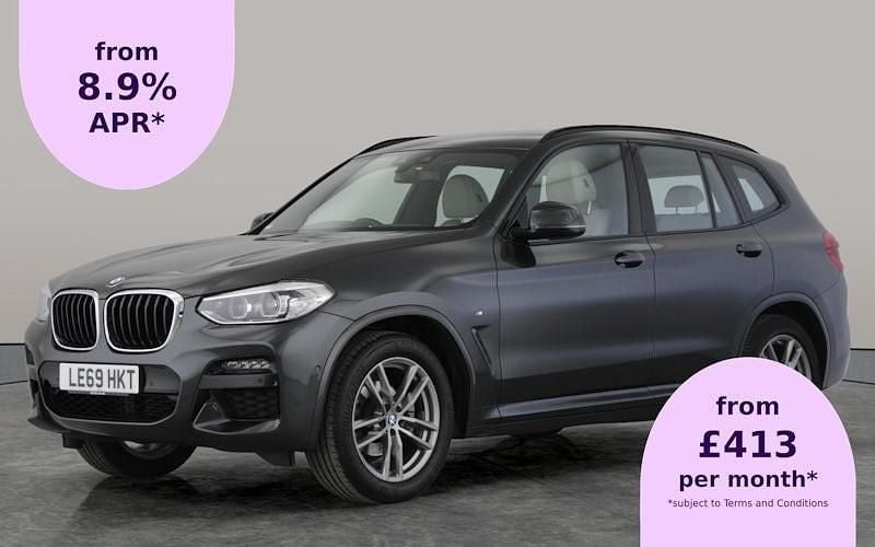 Grey Used 2020 BMW X3 M Sport SUV | £25,995 (Good price) - Image 1/2