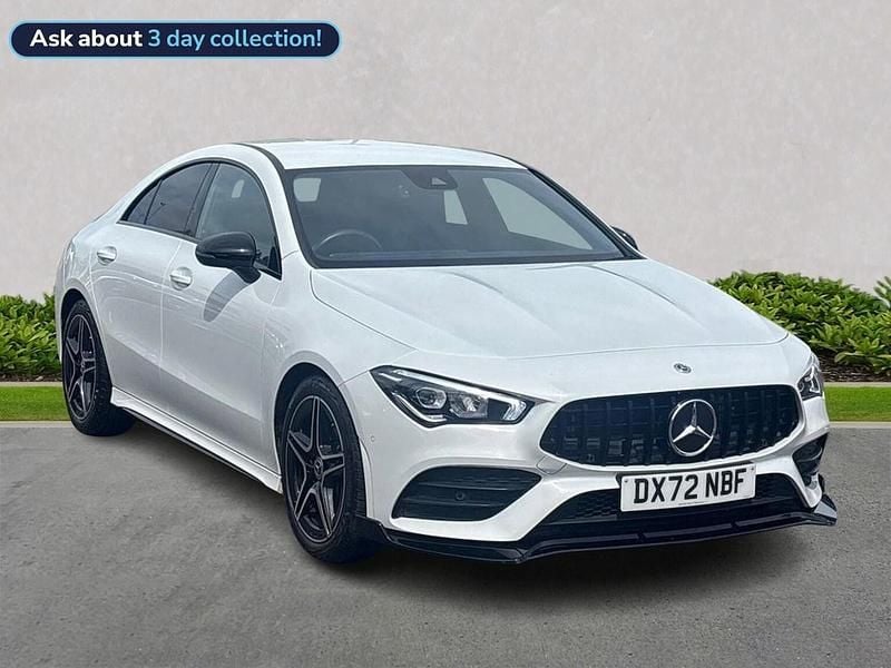 White Used 2022 Mercedes CLA200 Executive Coupe | £26,249 (Fair price) - Image 1/4