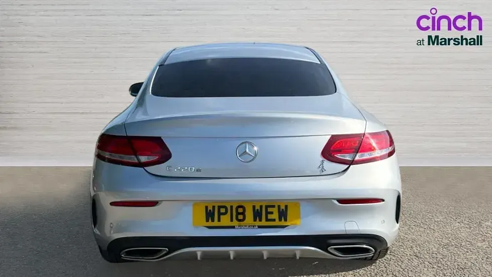 Used Mercedes C220 AMG Line Premium 170 HP (125 kW) 2018 Silver