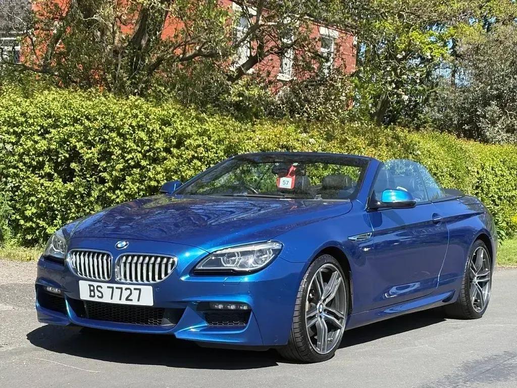 Used BMW 650 Cabriolet M Sport 450 HP (330 kW) 2017 Blue Cabriolet