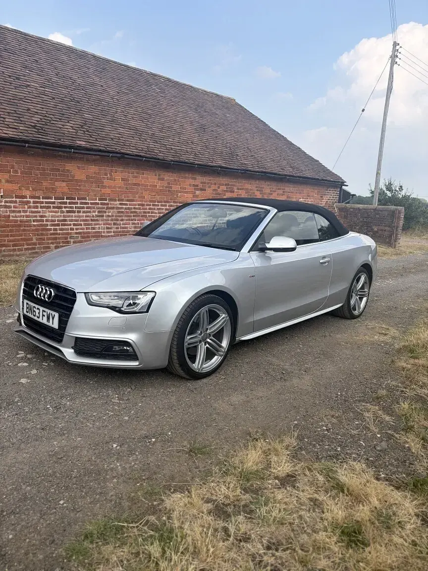 Used Audi A5 Cabriolet S-Line 177 HP (130 kW) 2013 Silver Cabriolet