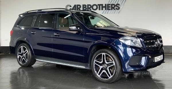 Blue Used 2019 Mercedes GLS350 AMG line SUV | £33,495 (Good price) - Image 1/4