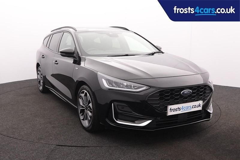 Black Used 2022 Ford Focus ST-Line Estate | £18,995 (A bit pricey) - Image 1/4