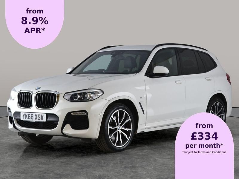 White Used 2018 BMW X3 M Sport SUV | £20,221 (Fair price) - Image 1/2