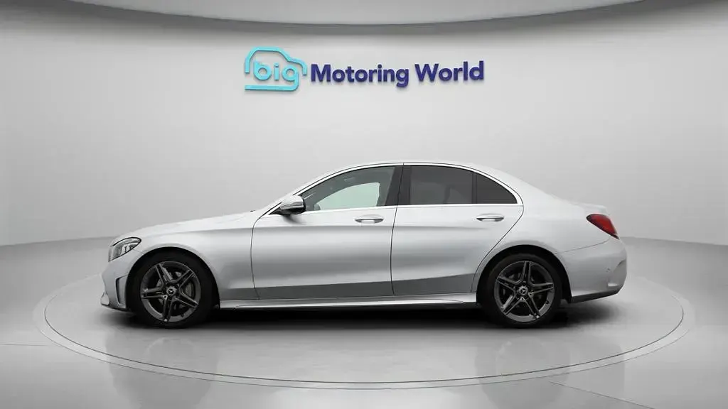 Used Mercedes C220 AMG line 194 HP (142 kW) 2019 Silver Sedan