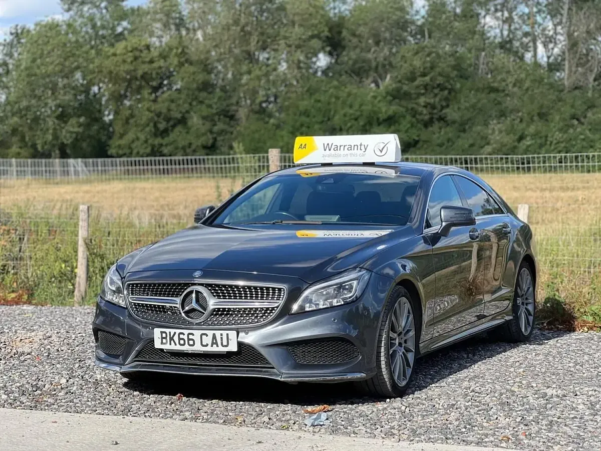 Used Mercedes CLS220 AMG line 177 HP (130 kW) 2016 Grey Coupe