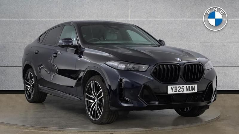 Black Used 2025 BMW X6 M Sport SUV | £69,995 - Image 1/4