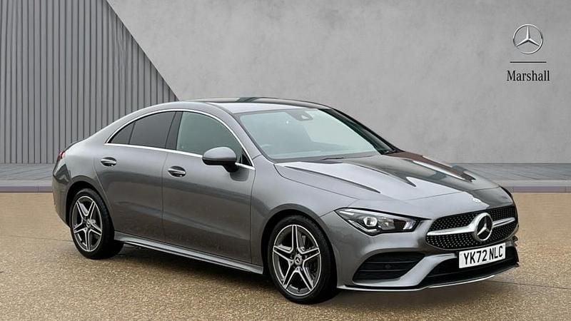 Used Mercedes CLA220 AMG line 190 HP (139 kW) 2022 Mountain grey metallic Sedan