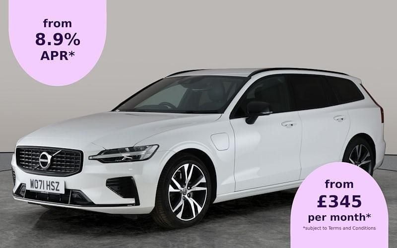 White Used 2021 Volvo V60 R-Design Estate | £22,353 (Fair price) - Image 1/2