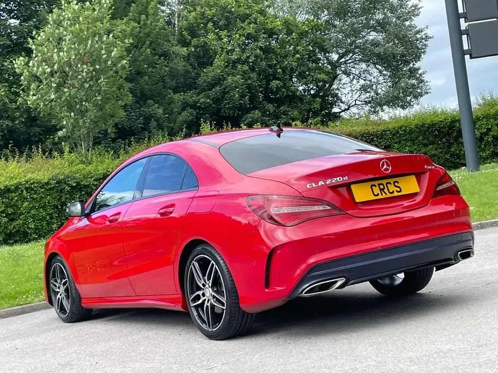 Used Mercedes CLA220 AMG line 2017 Red Coupe