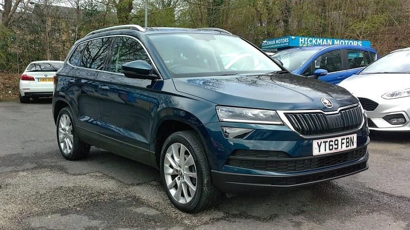 Used Skoda Karoq SE L 115 HP (84 kW) 2019 Blue SUV