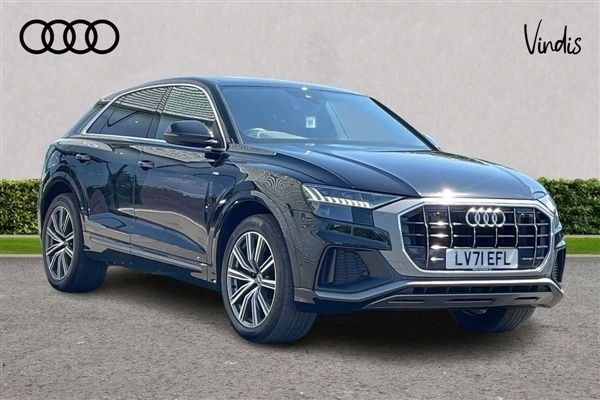 Black Used 2021 Audi Q8 S-Line SUV | £42,700 (Fair price) - Image 1/4