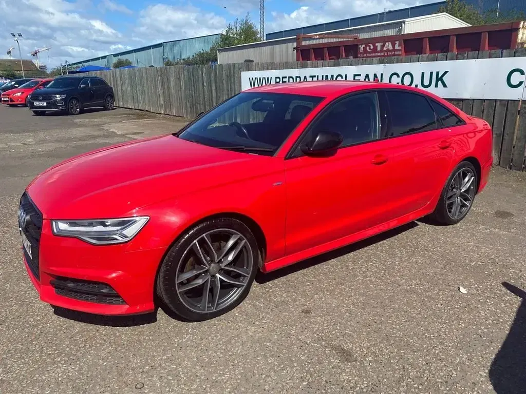 Used Audi A6 Black Edition 190 HP (139 kW) 2018 Red Sedan