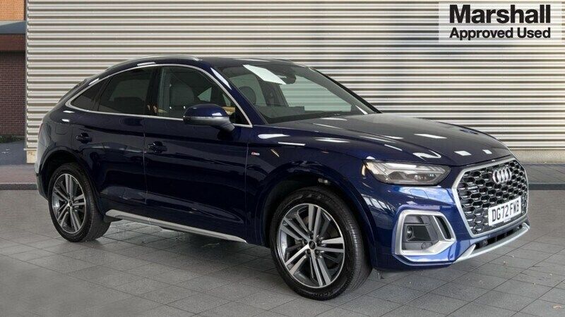 Blue Used 2022 Audi Q5 S-Line SUV | £30,397 (Fair price) - Image 1/4
