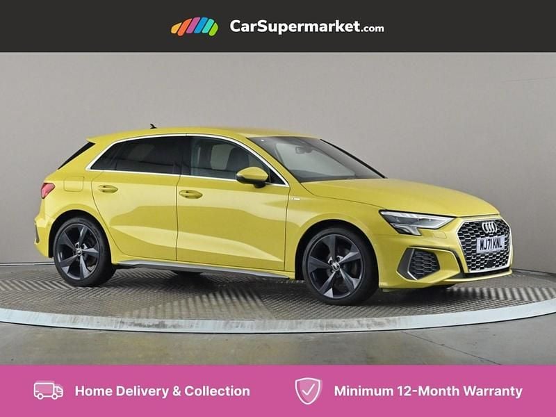 Yellow Used 2021 Audi A3 Comfort Hatchback | £17,197 (Fair price) - Image 1/4