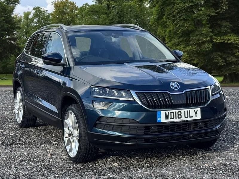 Blue Used 2018 Skoda Karoq SUV | £13,995 (Good price) - Image 1/4
