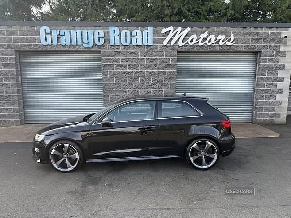 Used Audi A3 S-Line 110 HP (80 kW) 2017 Black Hatchback
