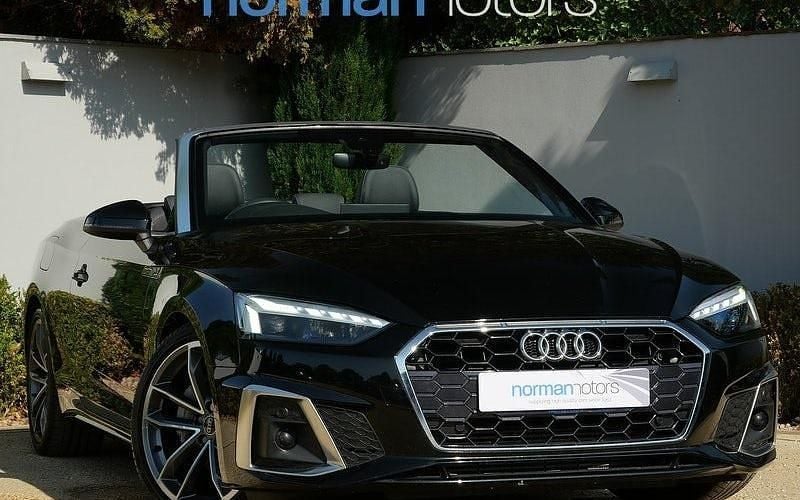 Black Used 2022 Audi A5 Cabriolet S-Line Cabriolet | £29,995 (Fair price) - Image 1/3