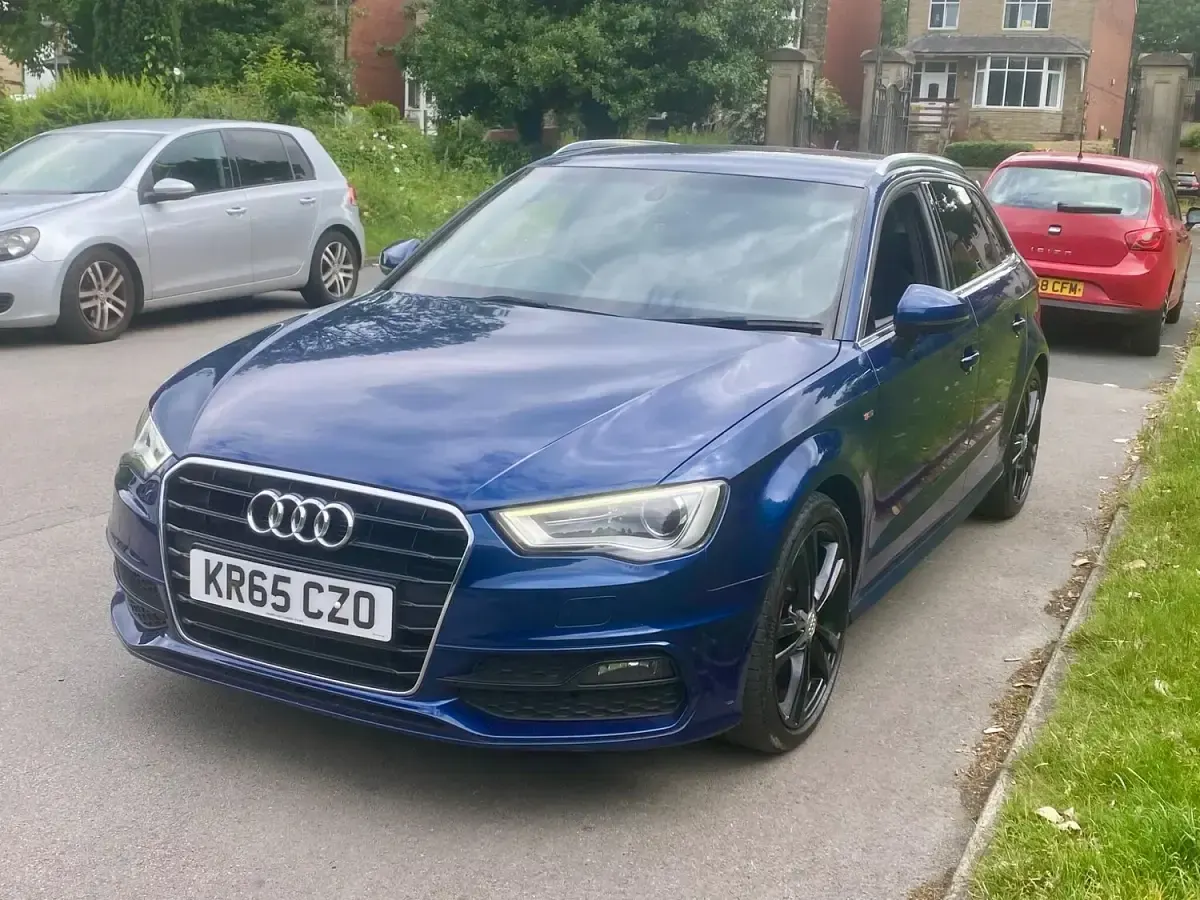 Used Audi A3 S-Line 2015 Blue Hatchback