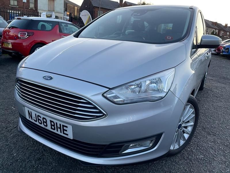 Begagnad Ford C-MAX Titanium 125 HK (91 kW) 2018 Silver Minibuss