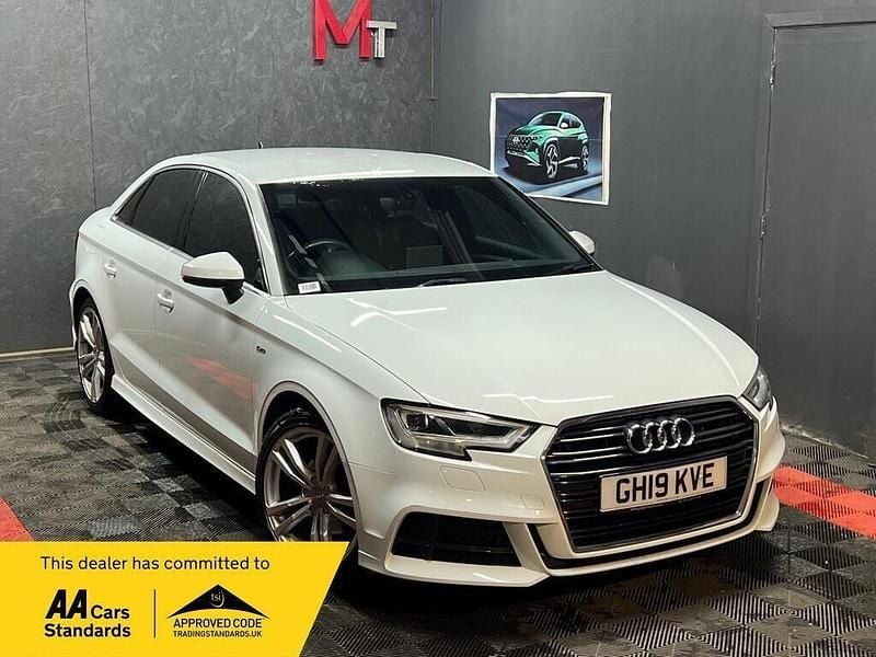 White Used 2019 Audi A3 S-Line Sedan | £12,990 (Super price) - Image 1/4
