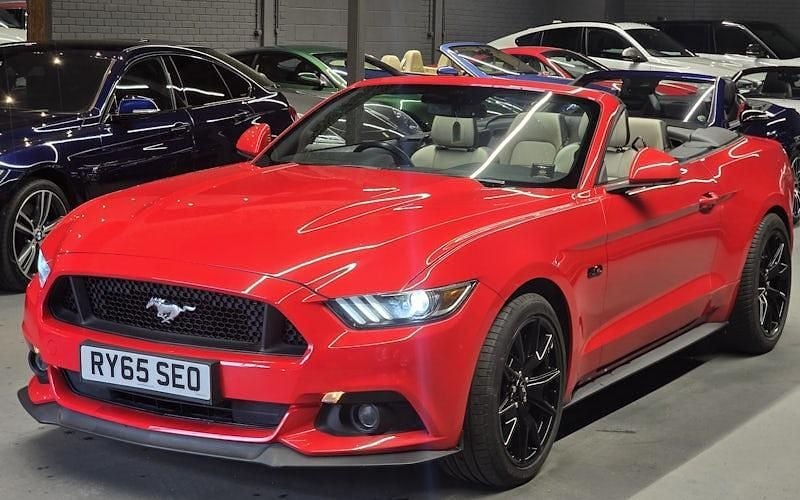 Used Ford Mustang GT Convertible 416 HP (305 kW) 2016 Red Cabriolet