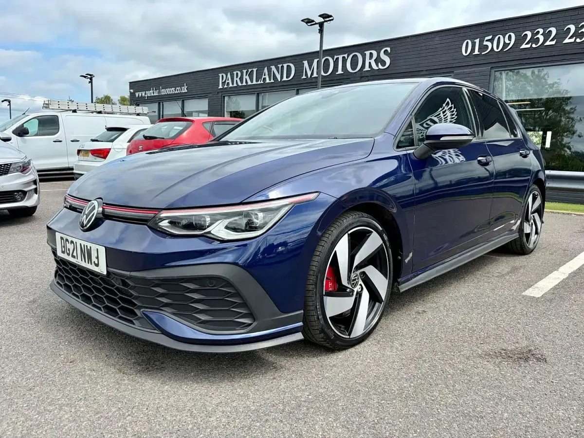 Used VW Golf VII GTI 2021 Blue Hatchback