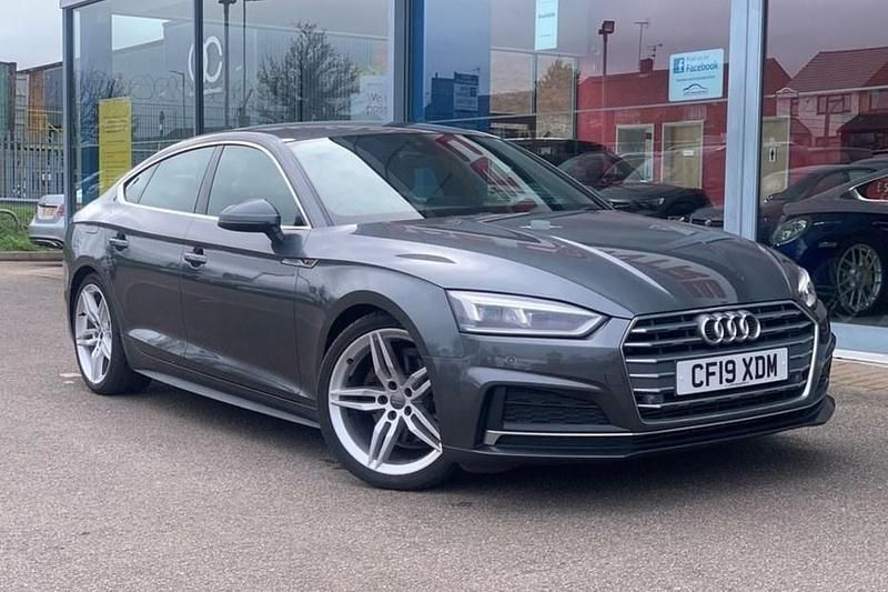 Used Audi A5 Sportback S-Line 150 HP (110 kW) 2019 Grey Hatchback
