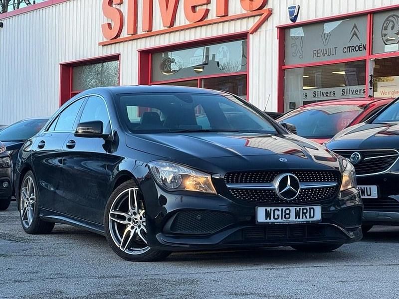 Black Used 2018 Mercedes CLA180 AMG line Sedan | £11,995 (Fair price) - Image 1/4