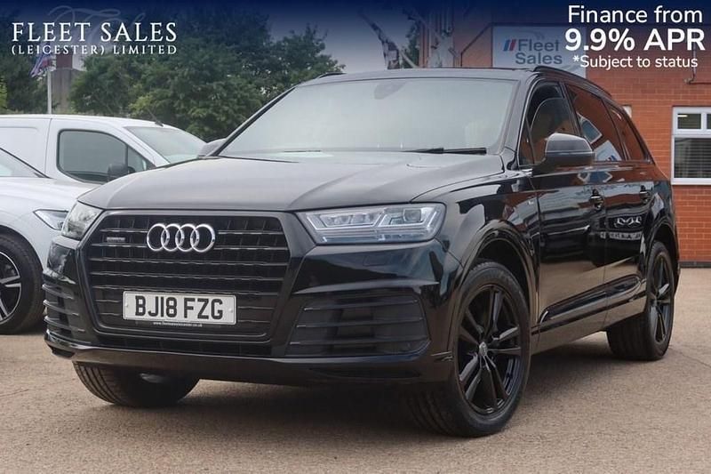 Black Used 2018 Audi Q7 S-Line SUV | £20,999 (Good price) - Image 1/3