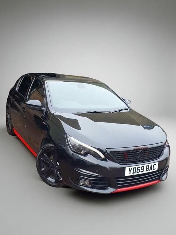 Used Peugeot 308 GT-line 130 HP (95 kW) 2020 Black Hatchback