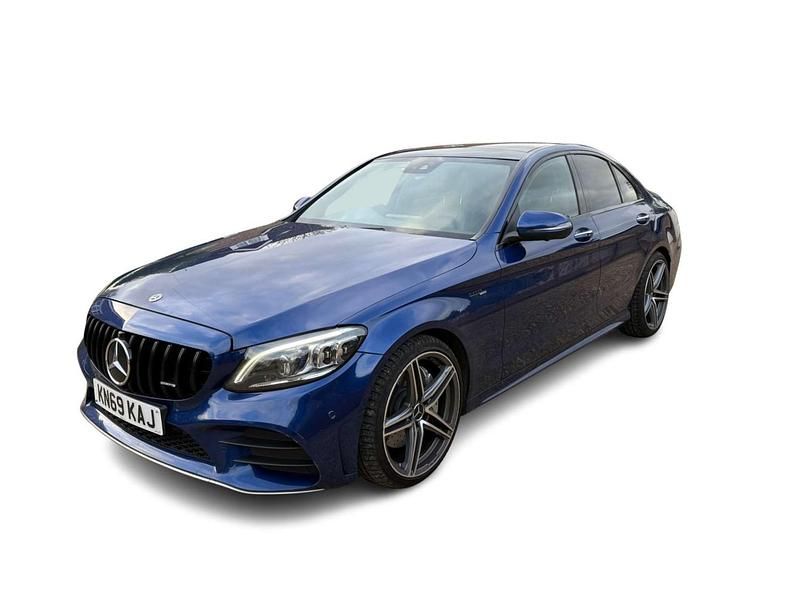 Used Mercedes C300 AMG line 2020 Blue Sedan