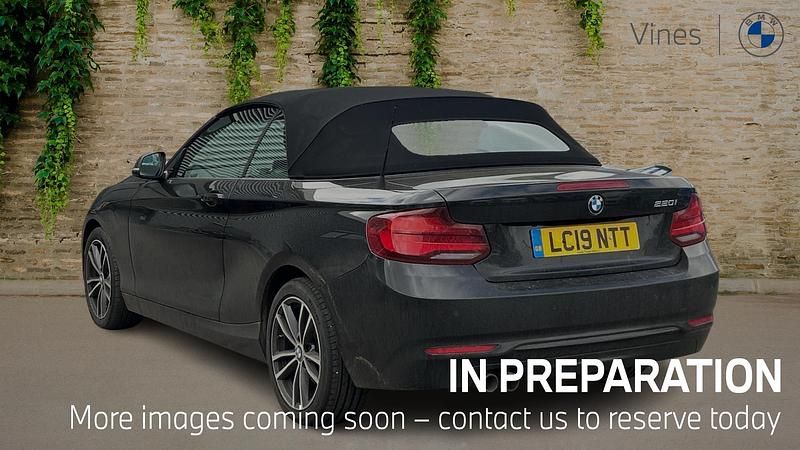 Used BMW 220 Sport Line 181 HP (133 kW) 2019 Black Cabriolet